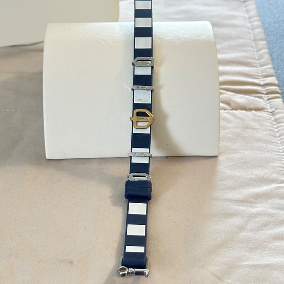 2/$15 KEEP Collective silicone, navy, and white bracelet with slide charms - Picture 11 of 13